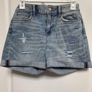WHBM size 4 Mid Rise Jean Shorts